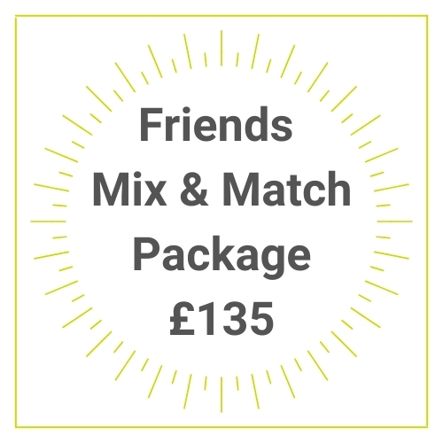 Friends mix & match pamper package gift voucher