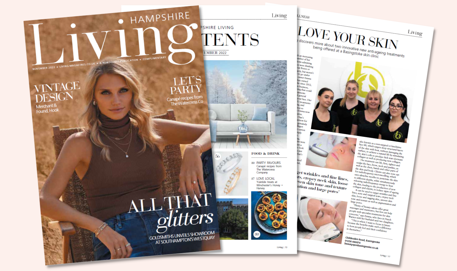 Hampshire Living article - hifu face treatment